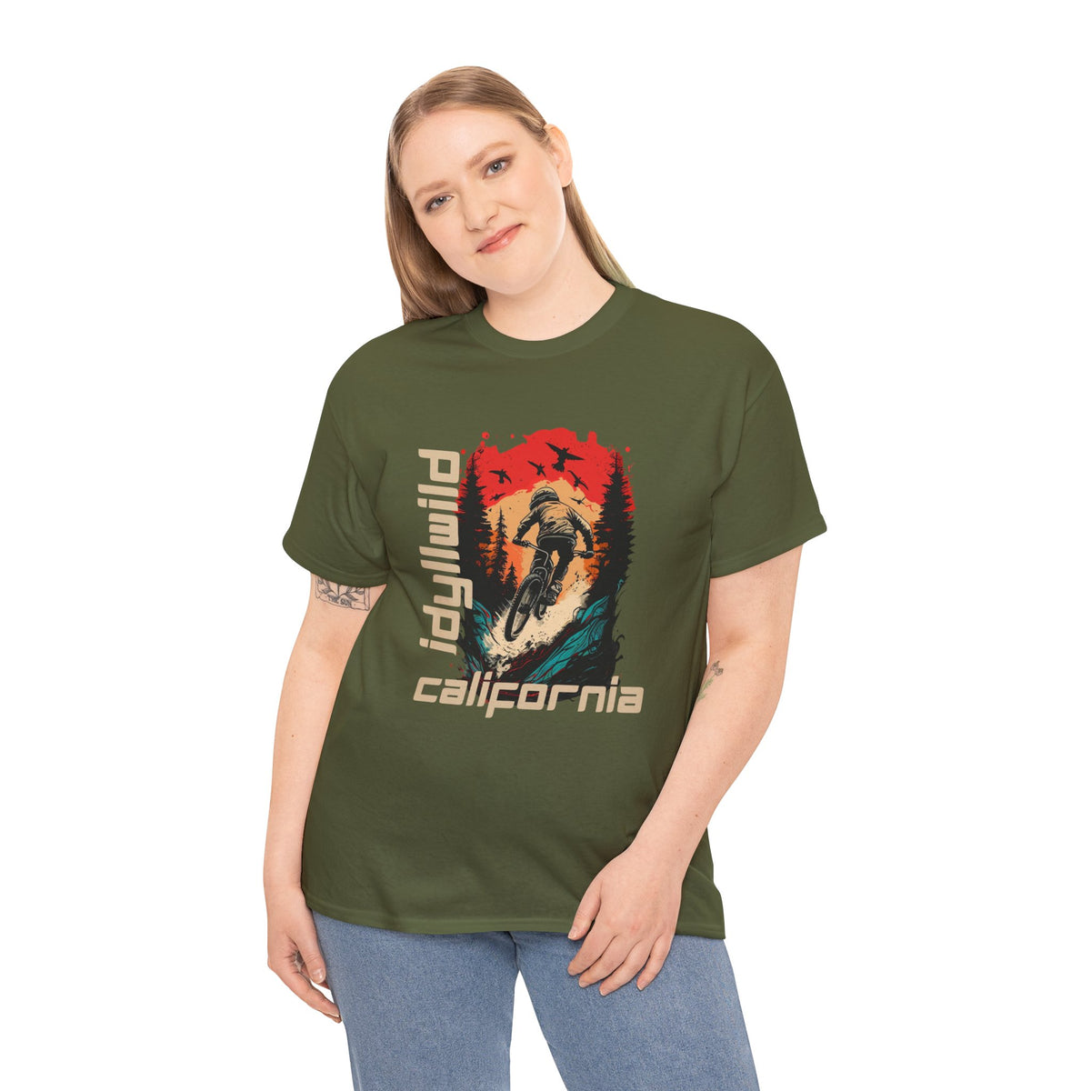 Idyllwild Downhill Mountain Biking Stylish T-Shirt