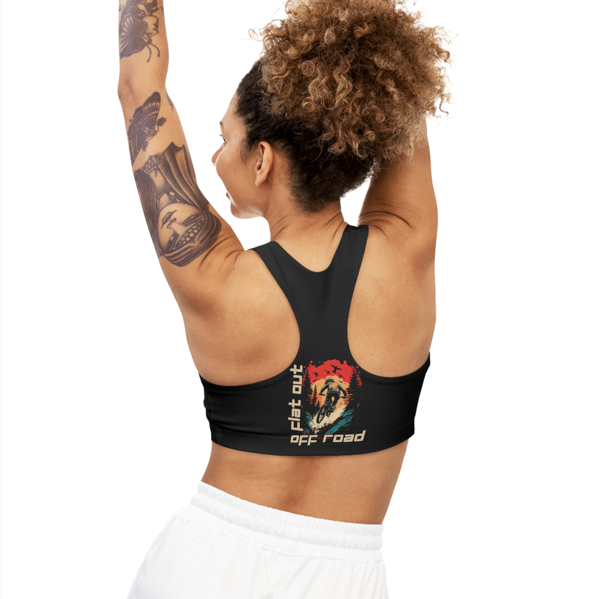 Mountain Biking "Flat Out Off Road" Sports Bra