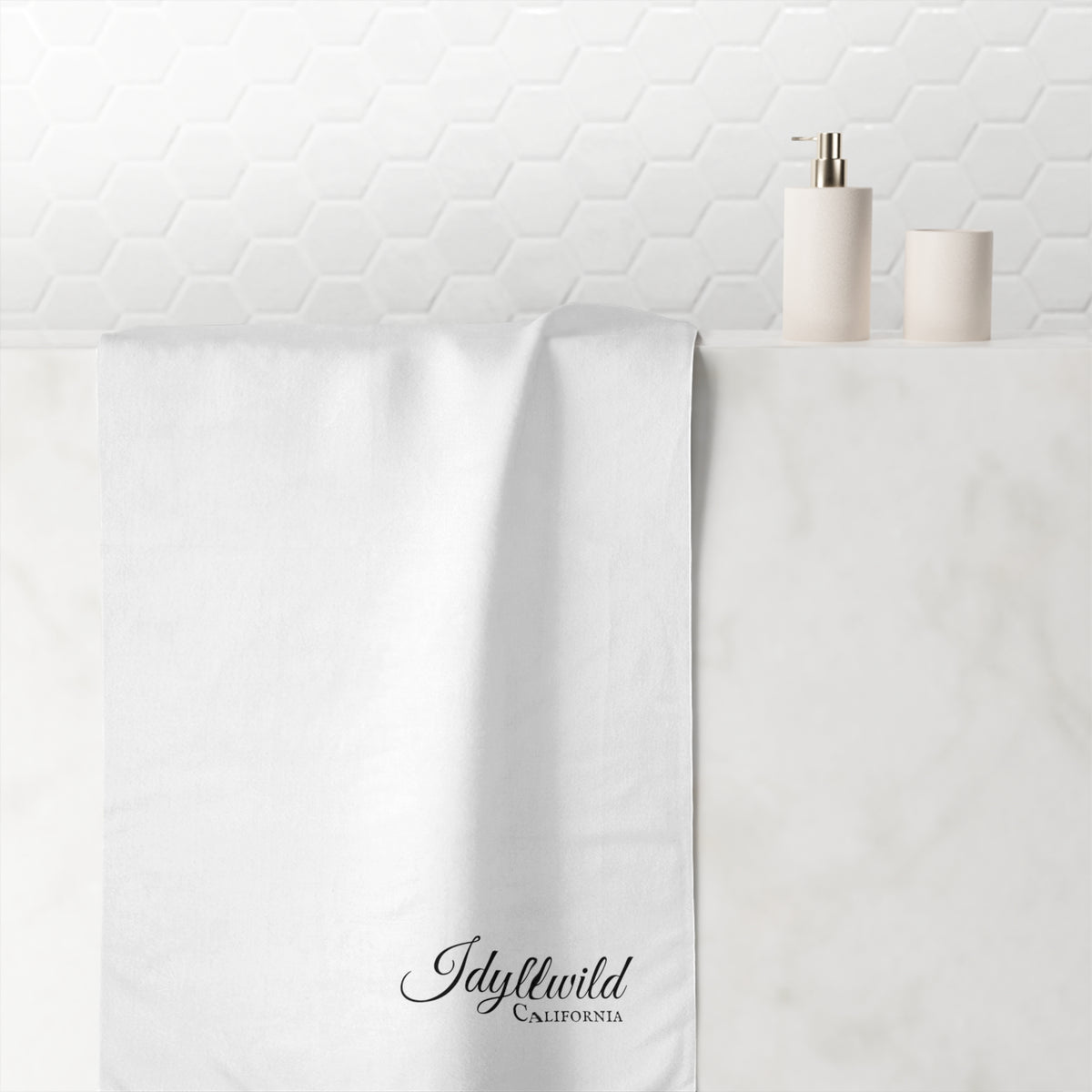 Idyllwild Califorina White Mink-Cotton Towel