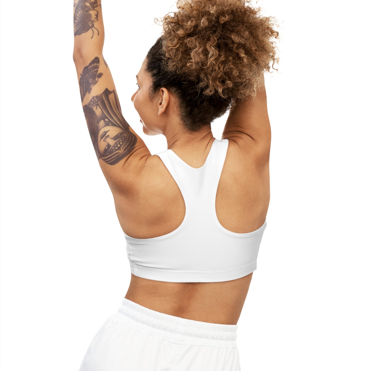 Seamless Sports Bra (AOP) Heart hands