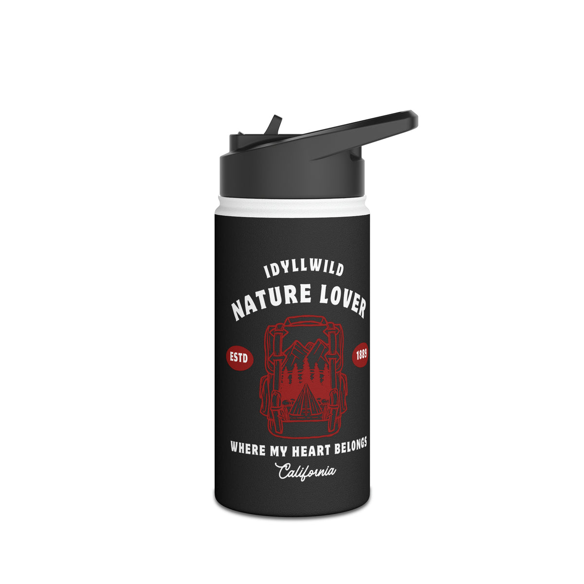 Stainless Steel Water Bottle, Standard Lid Nature Longer established