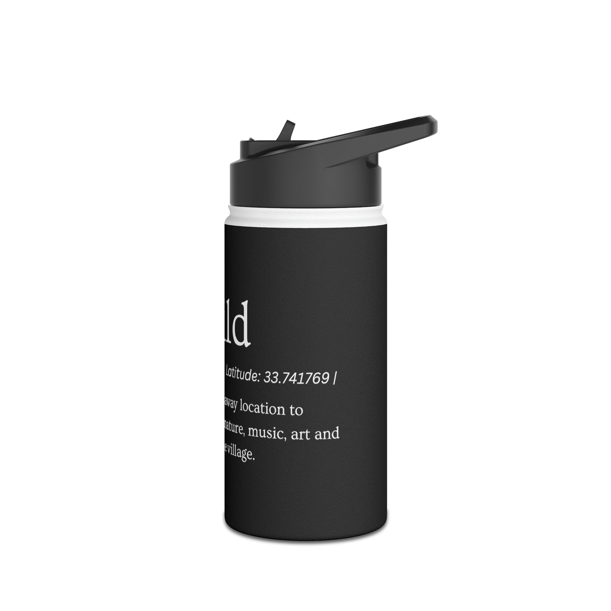 Stainless Steel Water Bottle, Standard Lid LONG|LAT