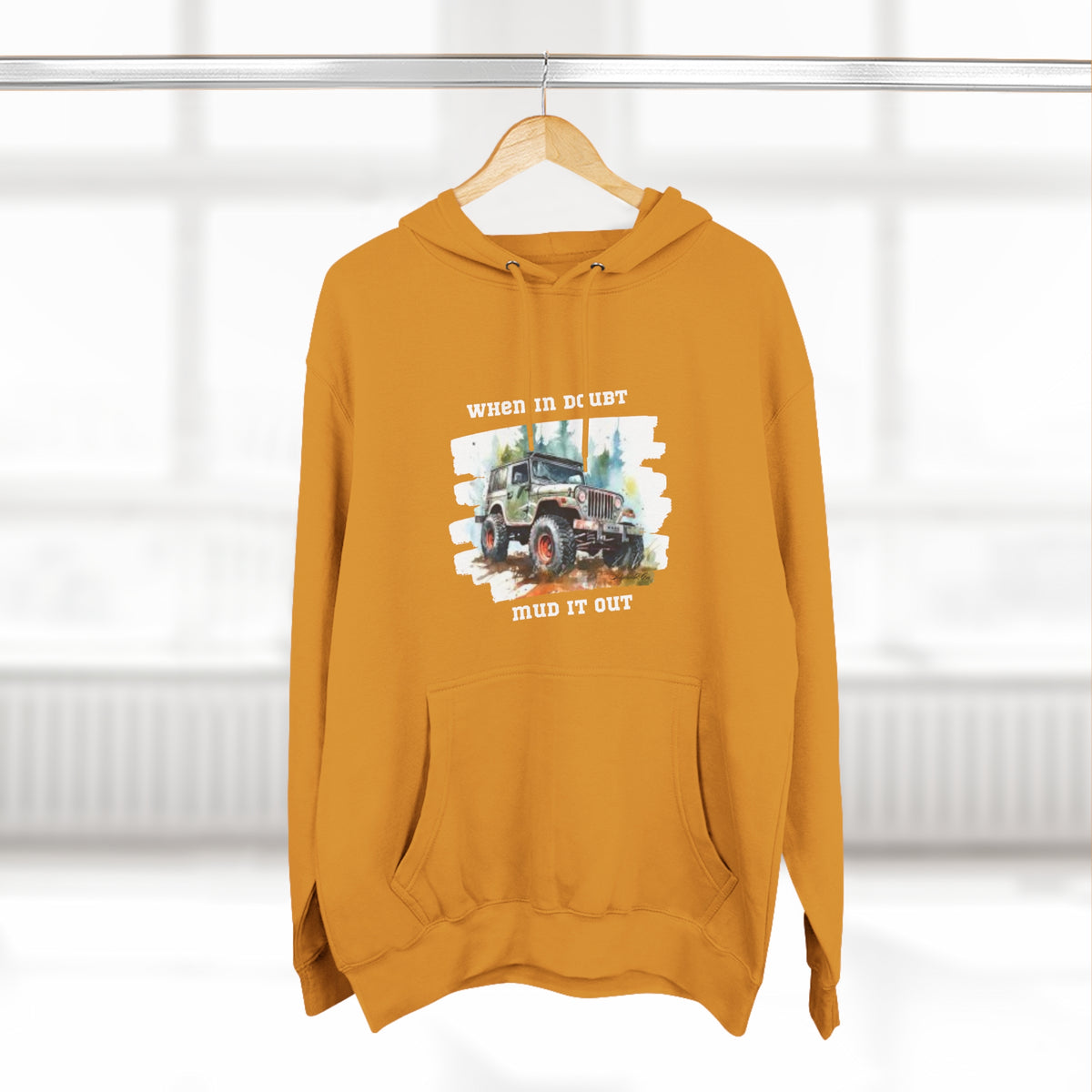 Jeep "When In Doubt Mud It Out" Hoodie