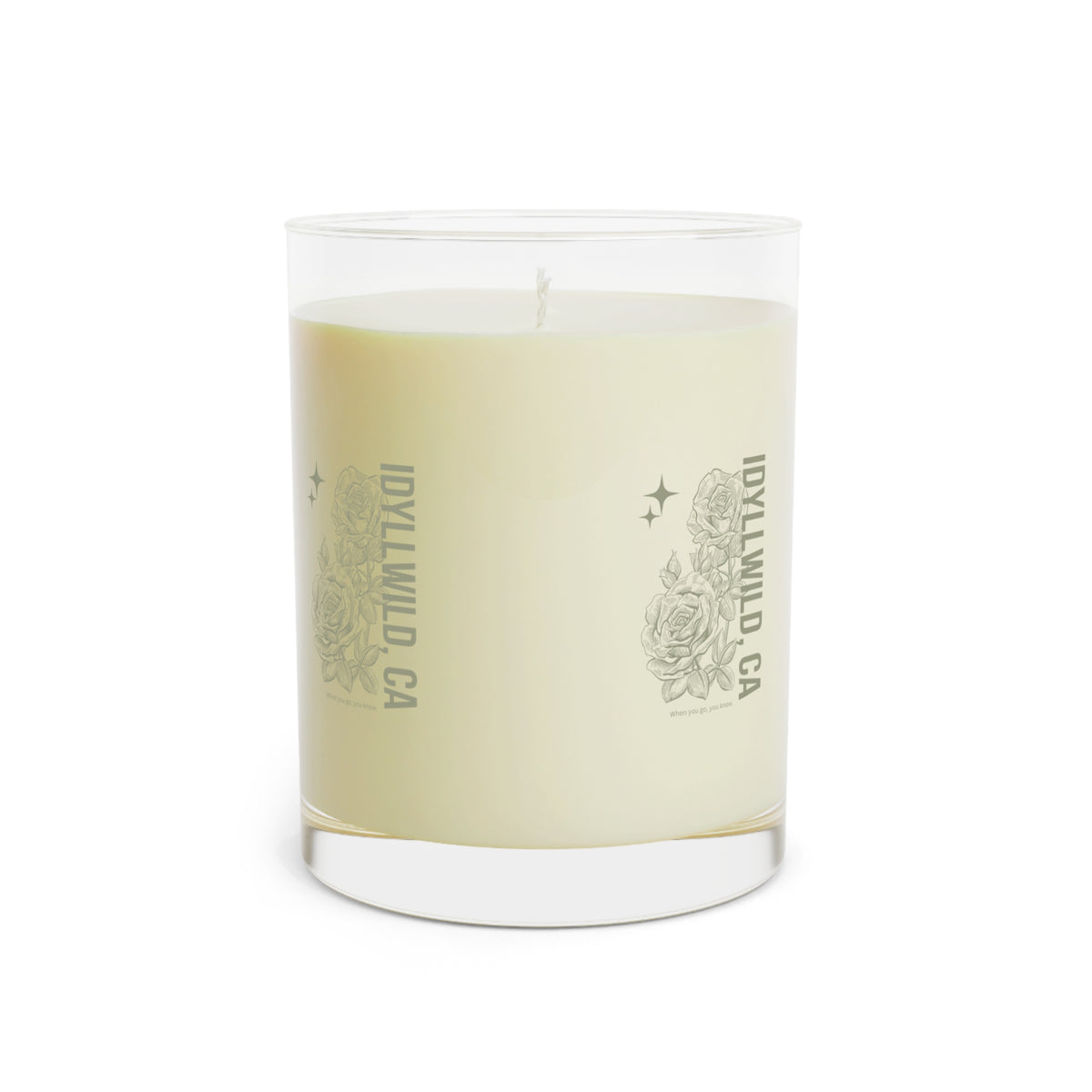 Copy of Scented Candle - Full Glass, 11oz Idyllwild Classy Rose