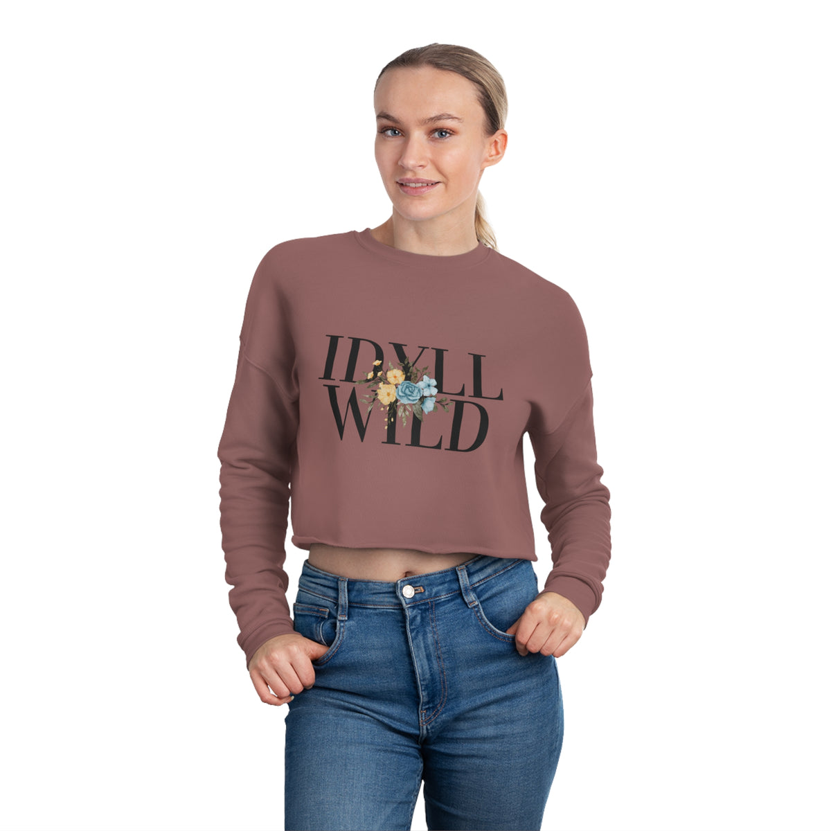 Women's Cropped Sweatshirt IdyllWILD modern