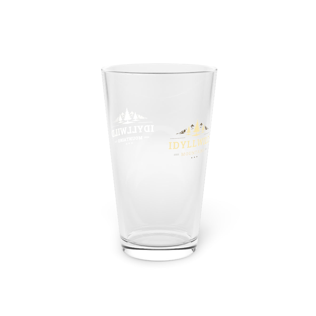 Pint Glass, 16oz Idyllwild Mountain