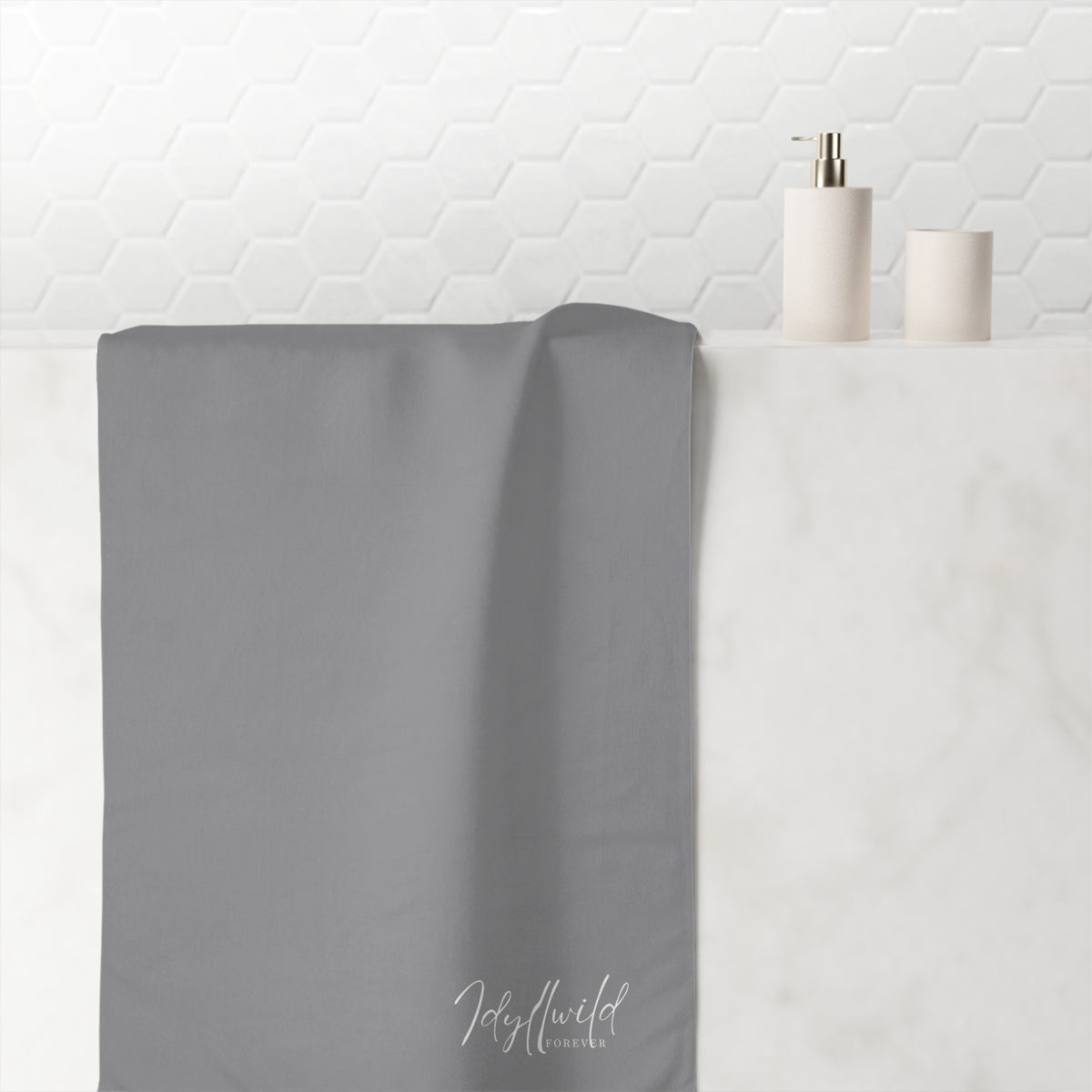 Idyllwild Forever Mink-Cotton Towel