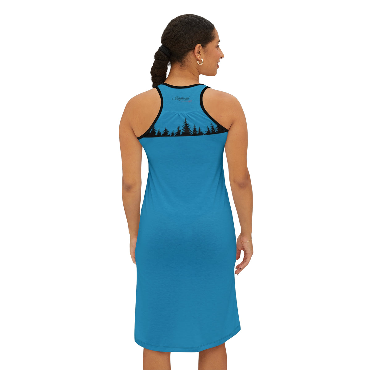 Women's Mountain Bike "Flat Out Off Road" Turquoise Racerback Dress