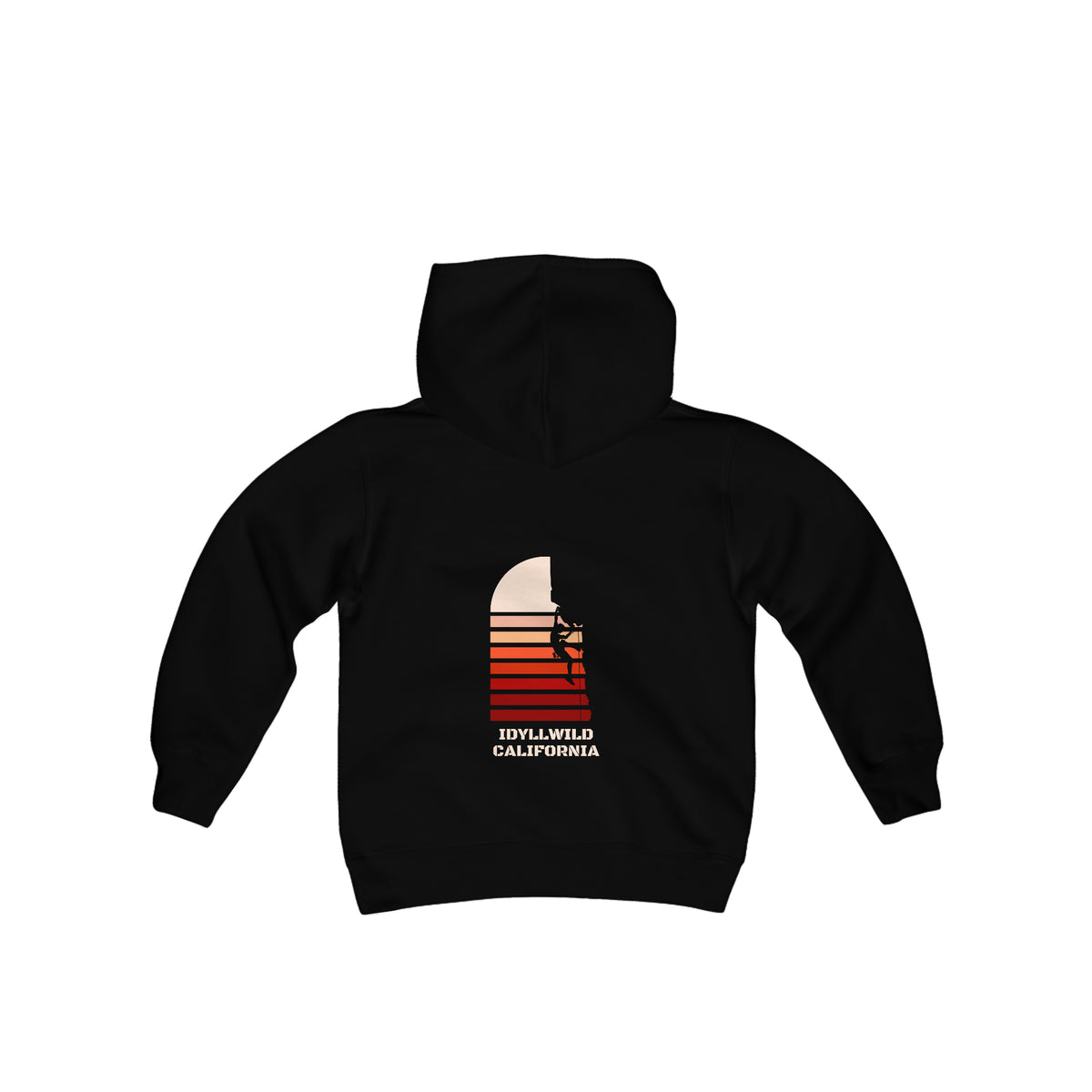 Youth Heavy Blend Hooded Sweatshirt Idyllwild Rock Climbing
