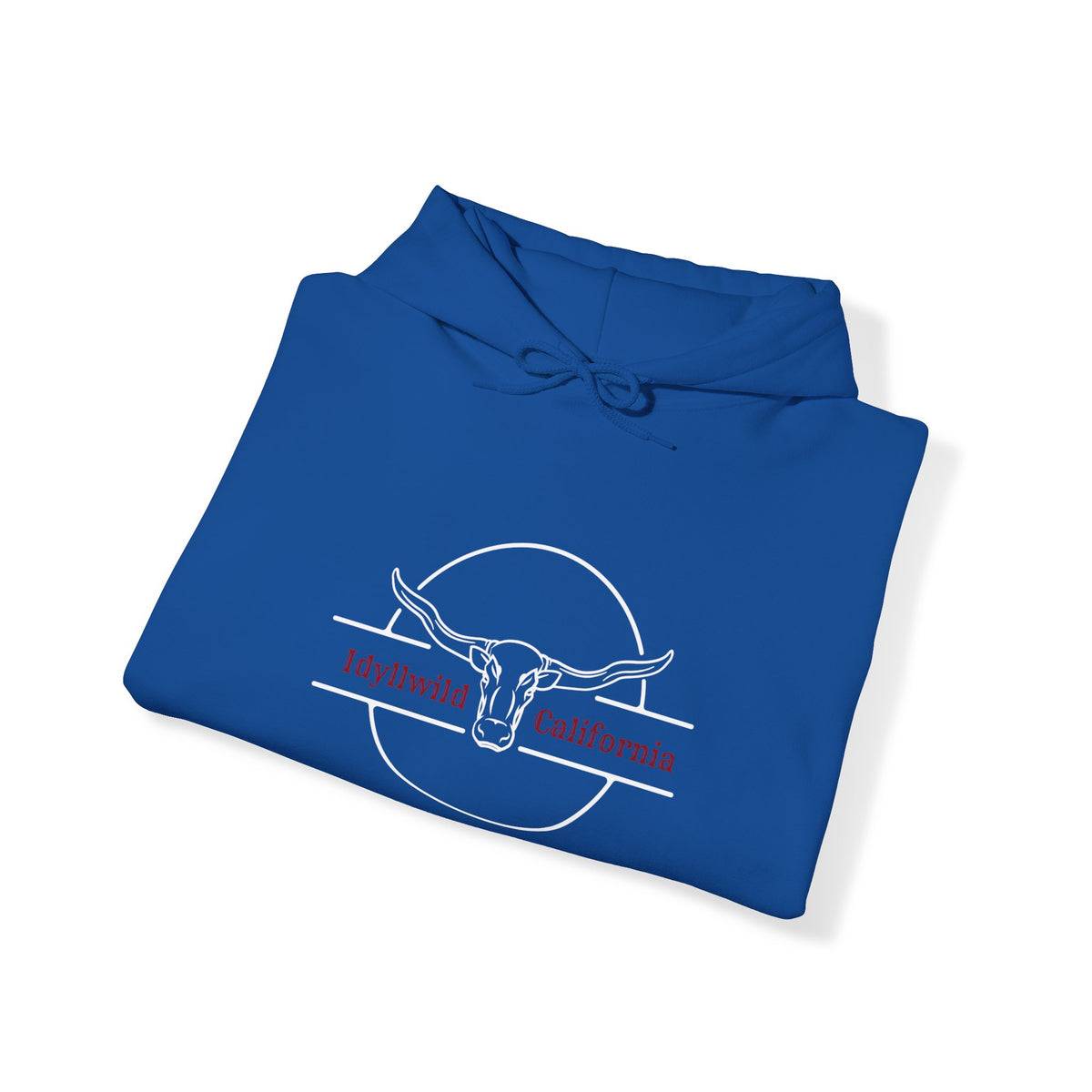 Unisex Heavy Blend™ Hooded Sweatshirt Bullhead RedWhite