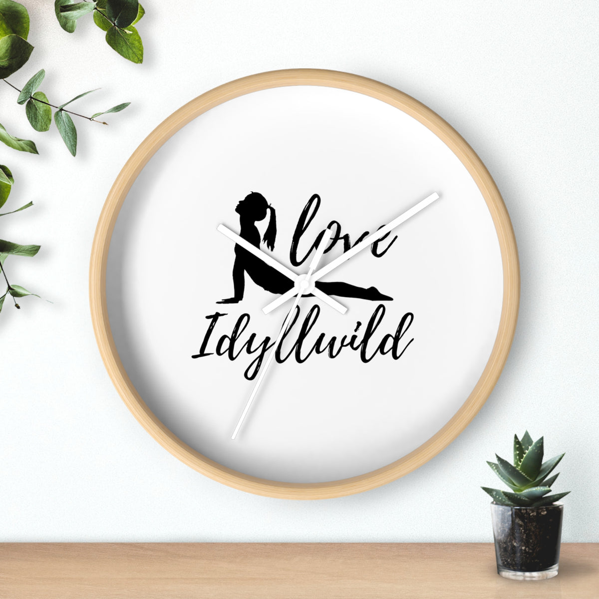 Wall Clock Love Idyllwild Yoga