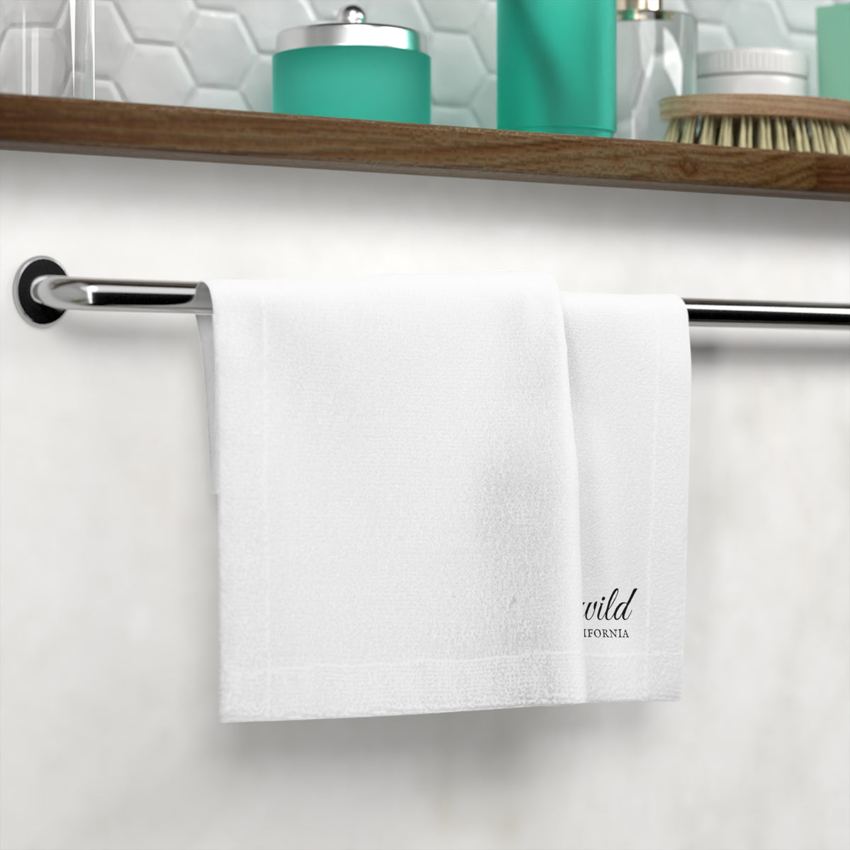 Idyllwild California White Face Towel
