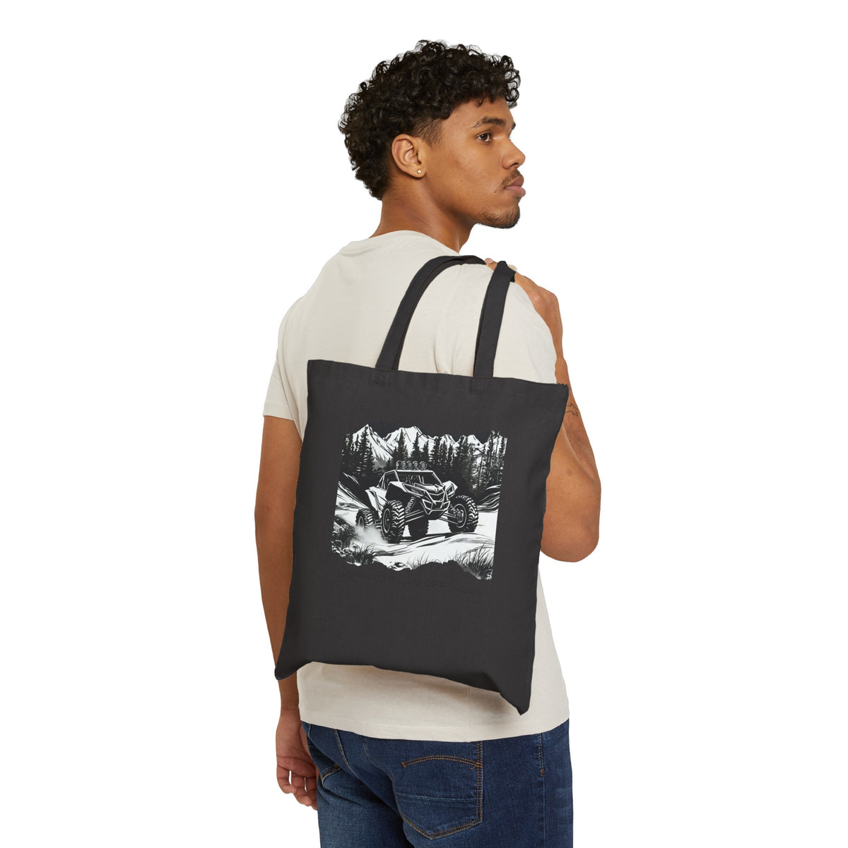 Can Am Born To Roam Offroad Cotton Canvas Tote Bag