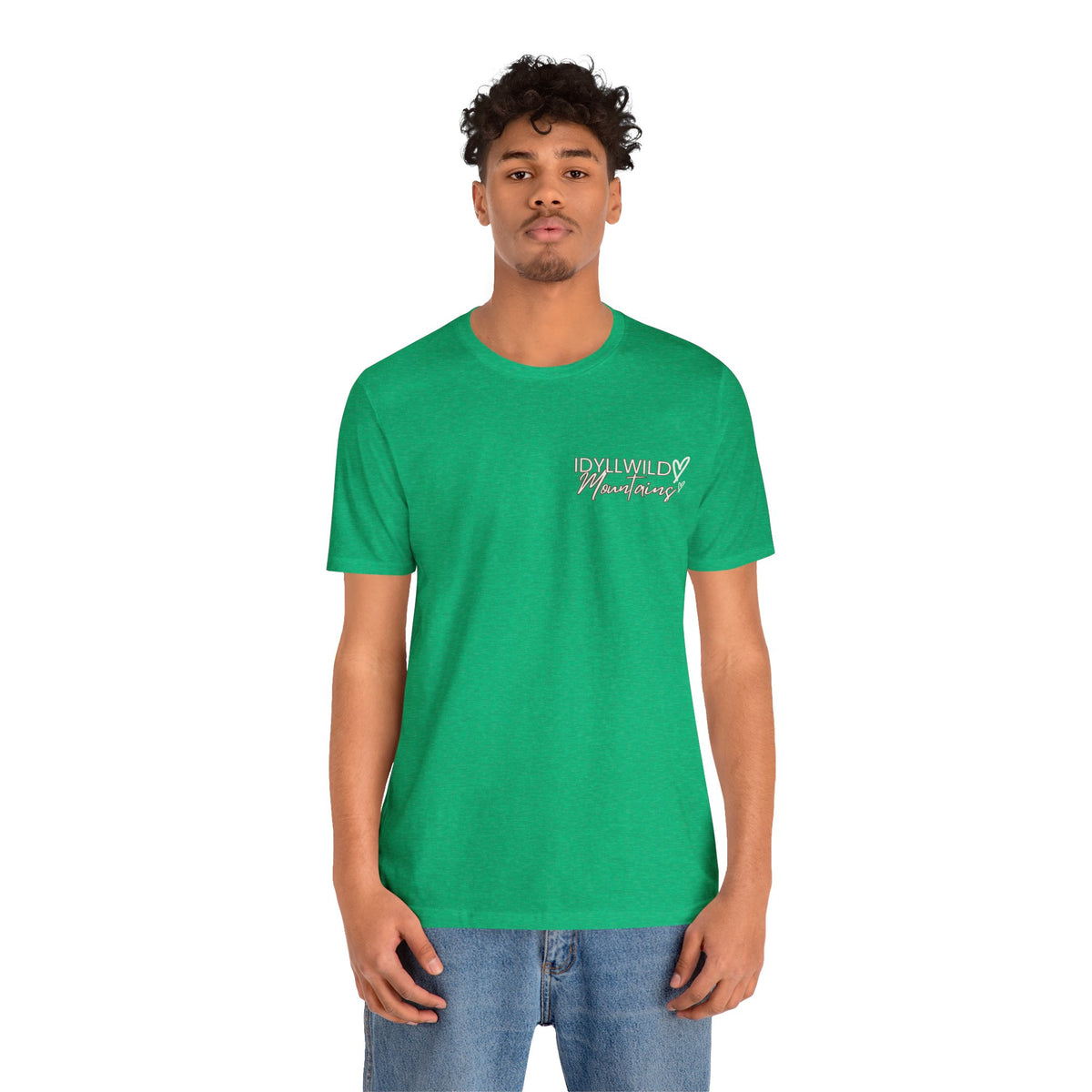 Womens Jersey Short Sleeve Idyllwild Mountains Heart T-shirt