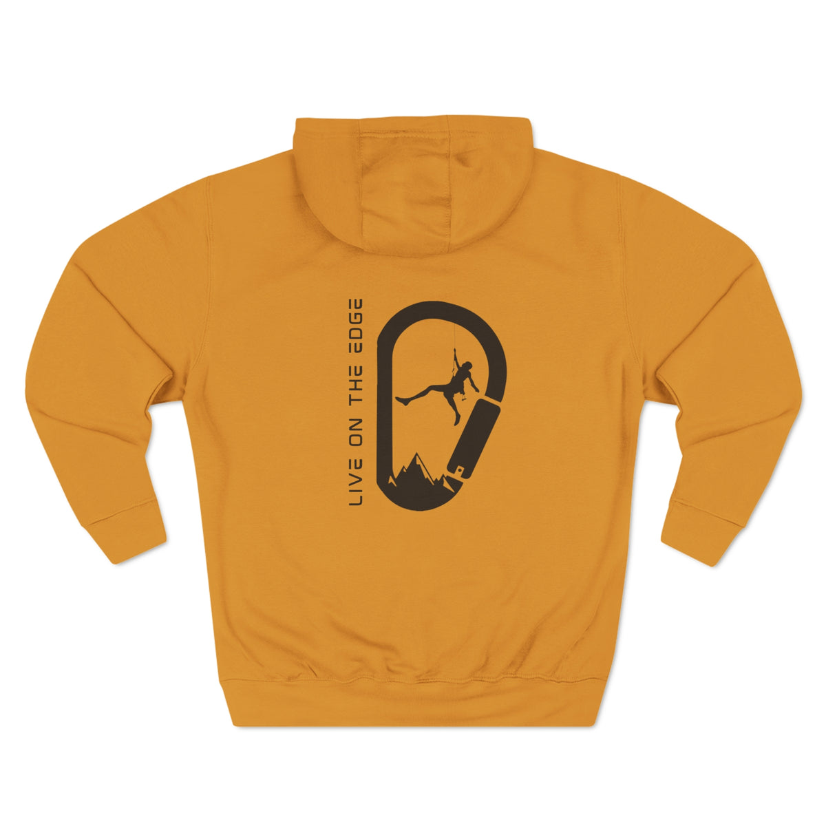 "Live on the Edge" Rock Climbing Hook Hoodie