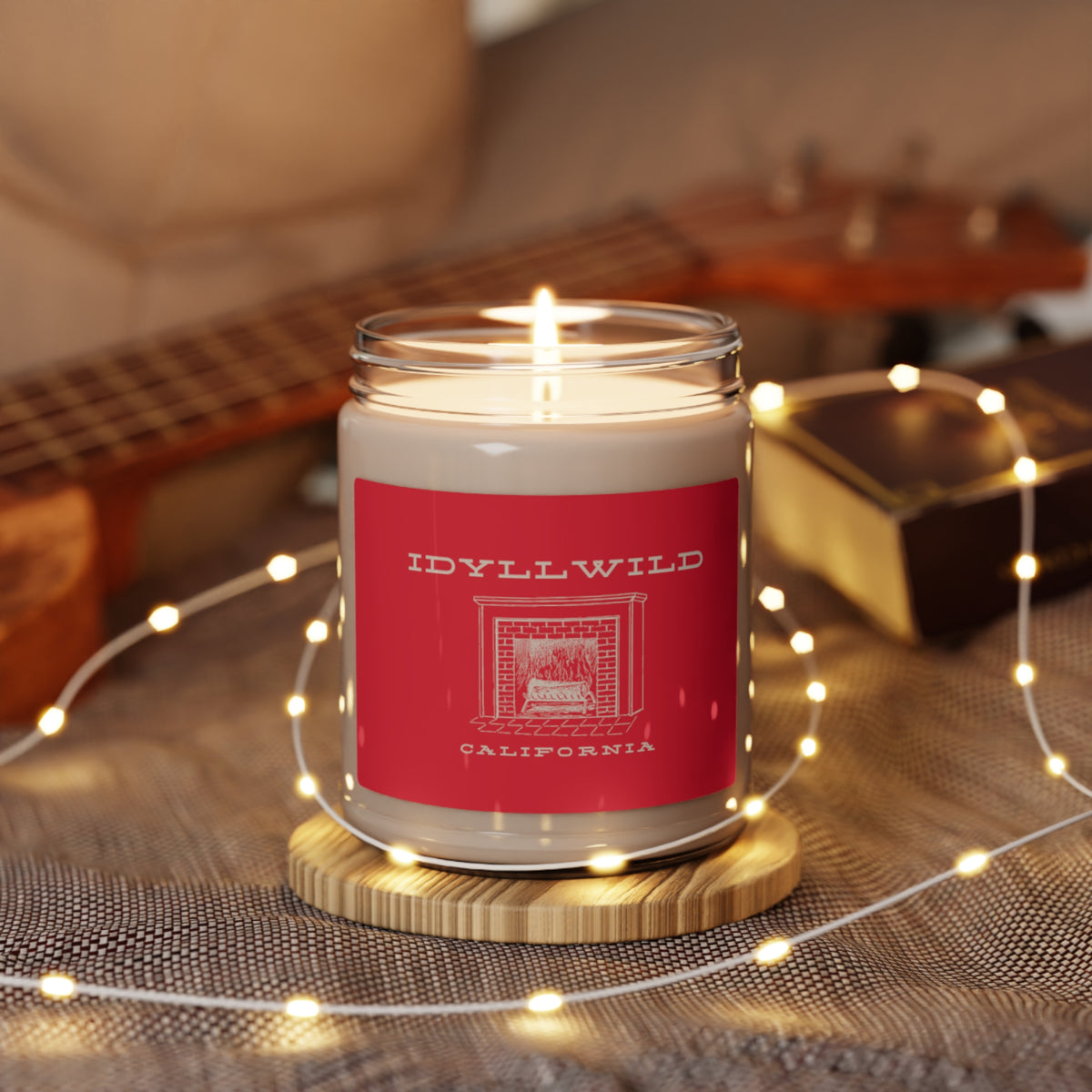 Scented Soy Candle, 9oz Idyllwild Fireplace Red Label