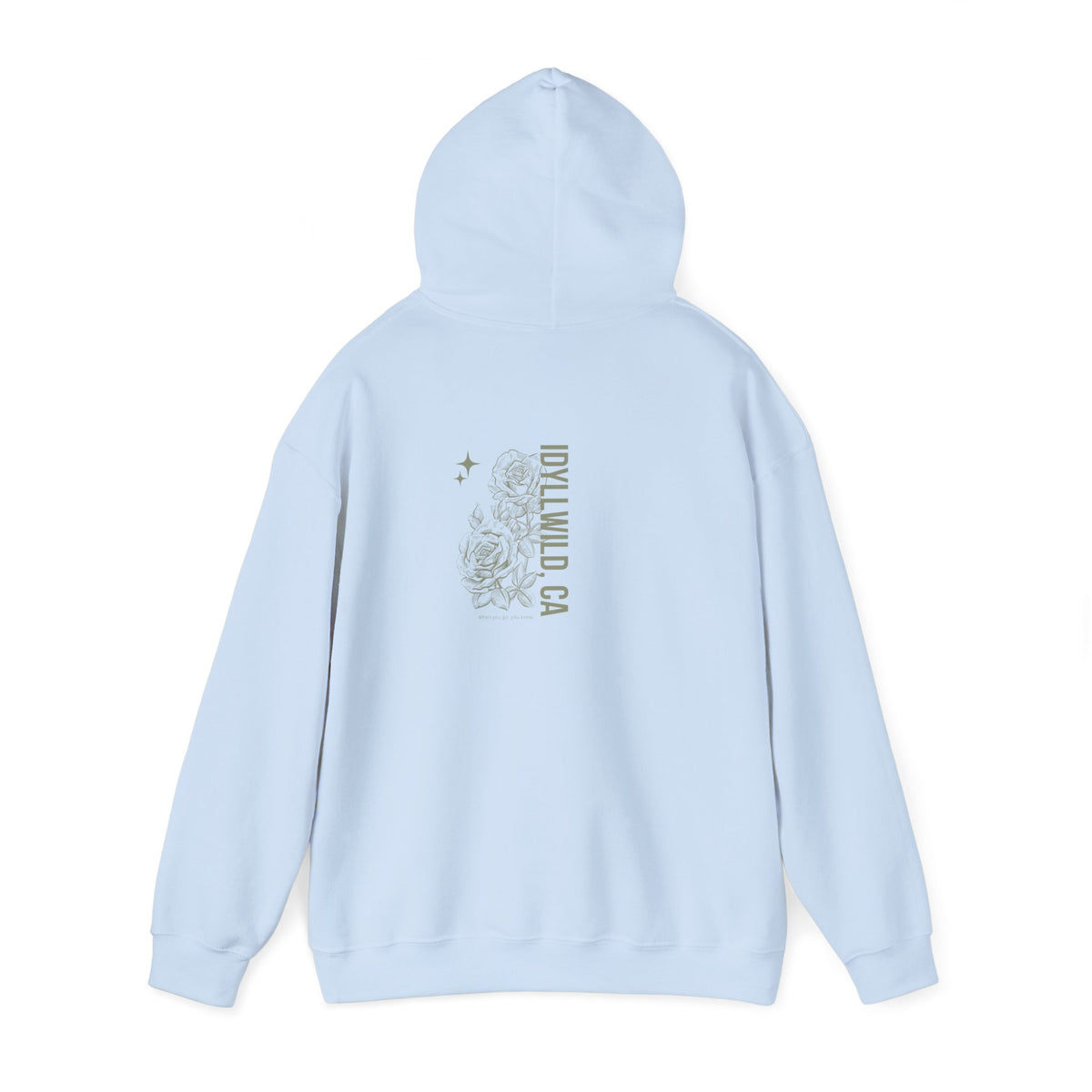 Unisex Heavy Blend™ Hooded Sweatshirt Center FLower