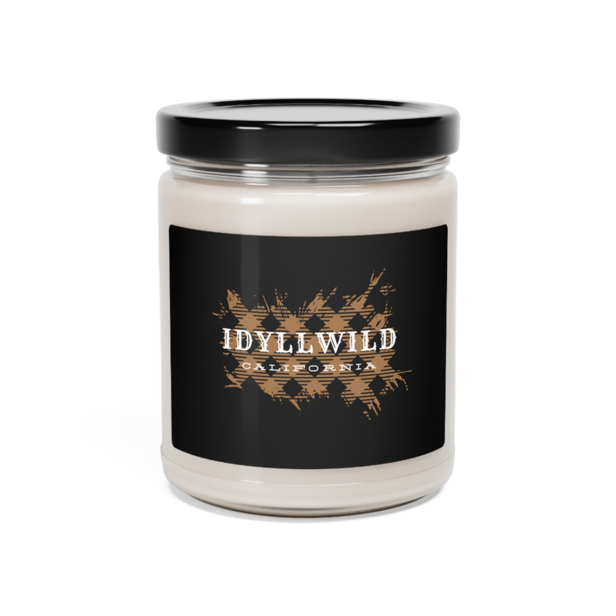 Scented Soy Candle, 9oz Idyllwild Tan Buffalo Plaid