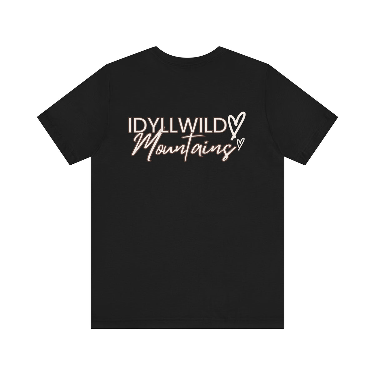 Womens Jersey Short Sleeve Idyllwild Mountains Heart T-shirt