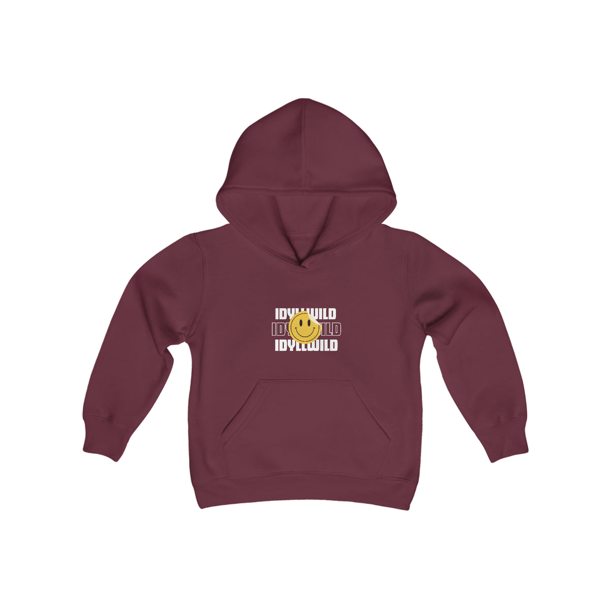 Youth Heavy Blend Hooded Sweatshirt Idyllwild Smile