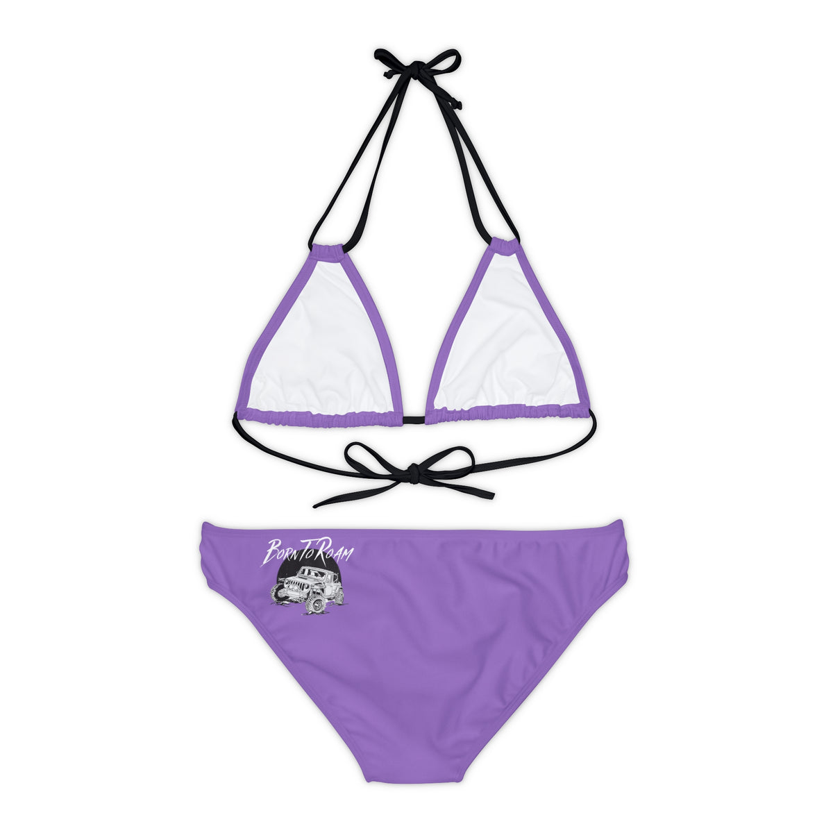 Jeep "Born To Roam" Strappy TPurple Bikini Set