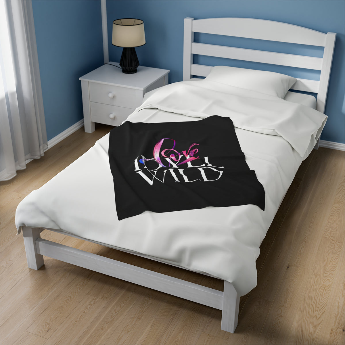 Velveteen Plush Blanket Love Swirl Idyllwild