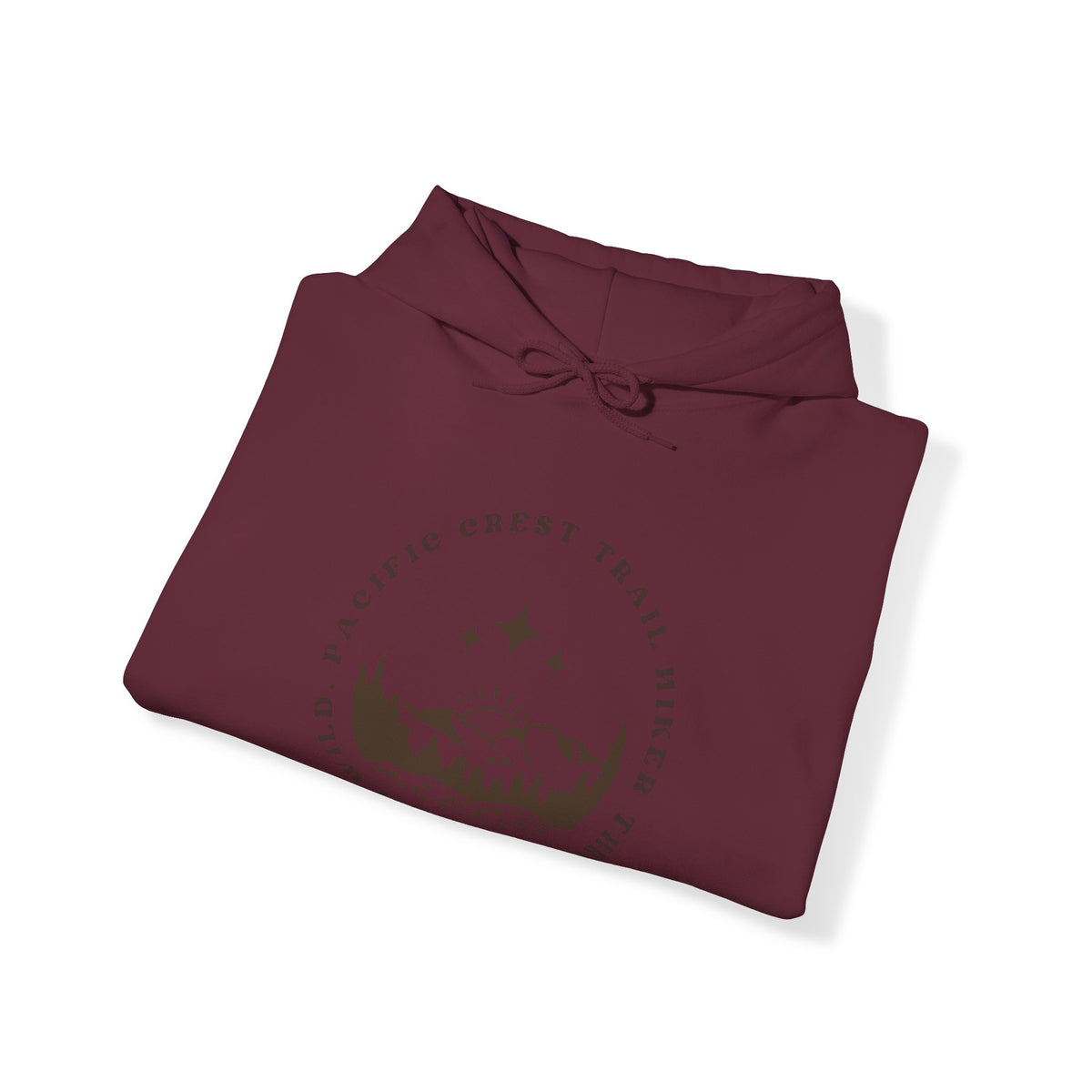 Pacific Trail Hiker through Idyllwild BrownText Hoodie