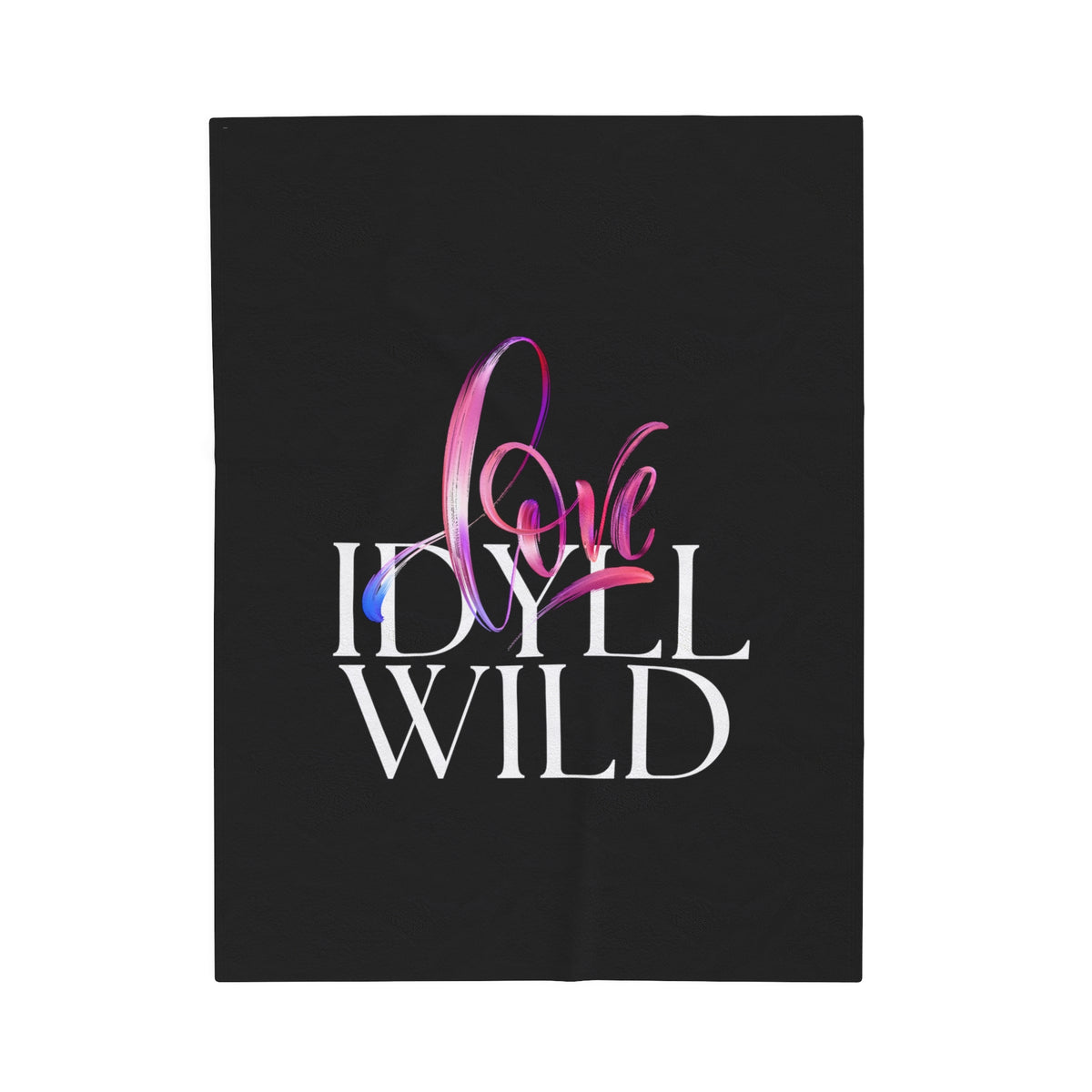 Velveteen Plush Blanket Love Swirl Idyllwild