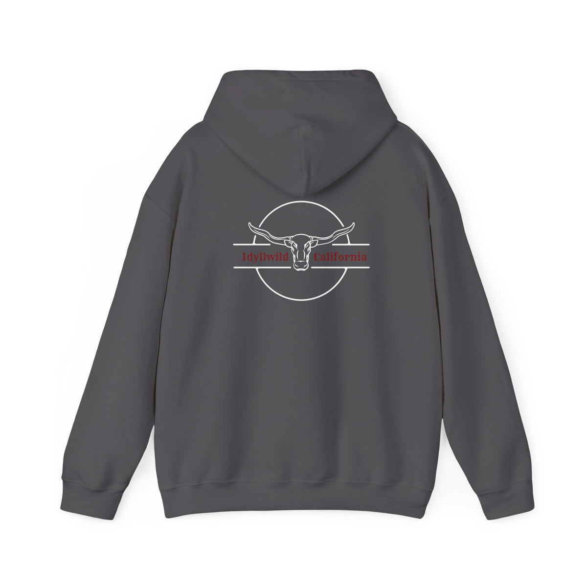 Unisex Heavy Blend™ Hooded Sweatshirt Bullhead RedWhite