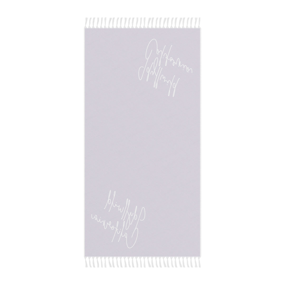 Boho Beach Cloth Idyllwild California Script Violet