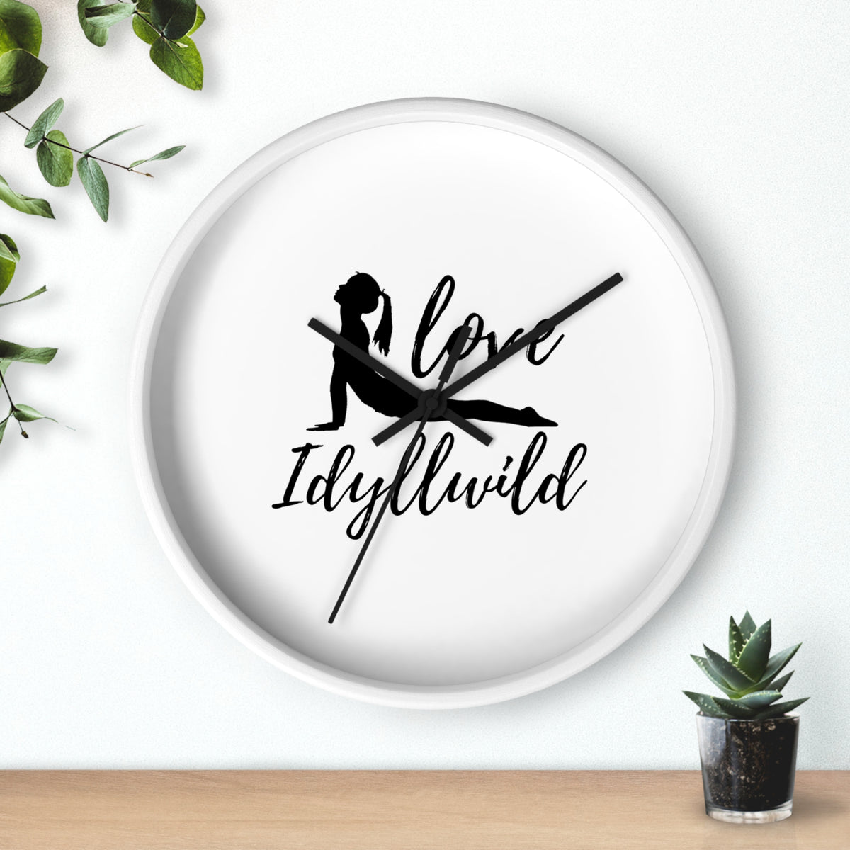 Wall Clock Love Idyllwild Yoga