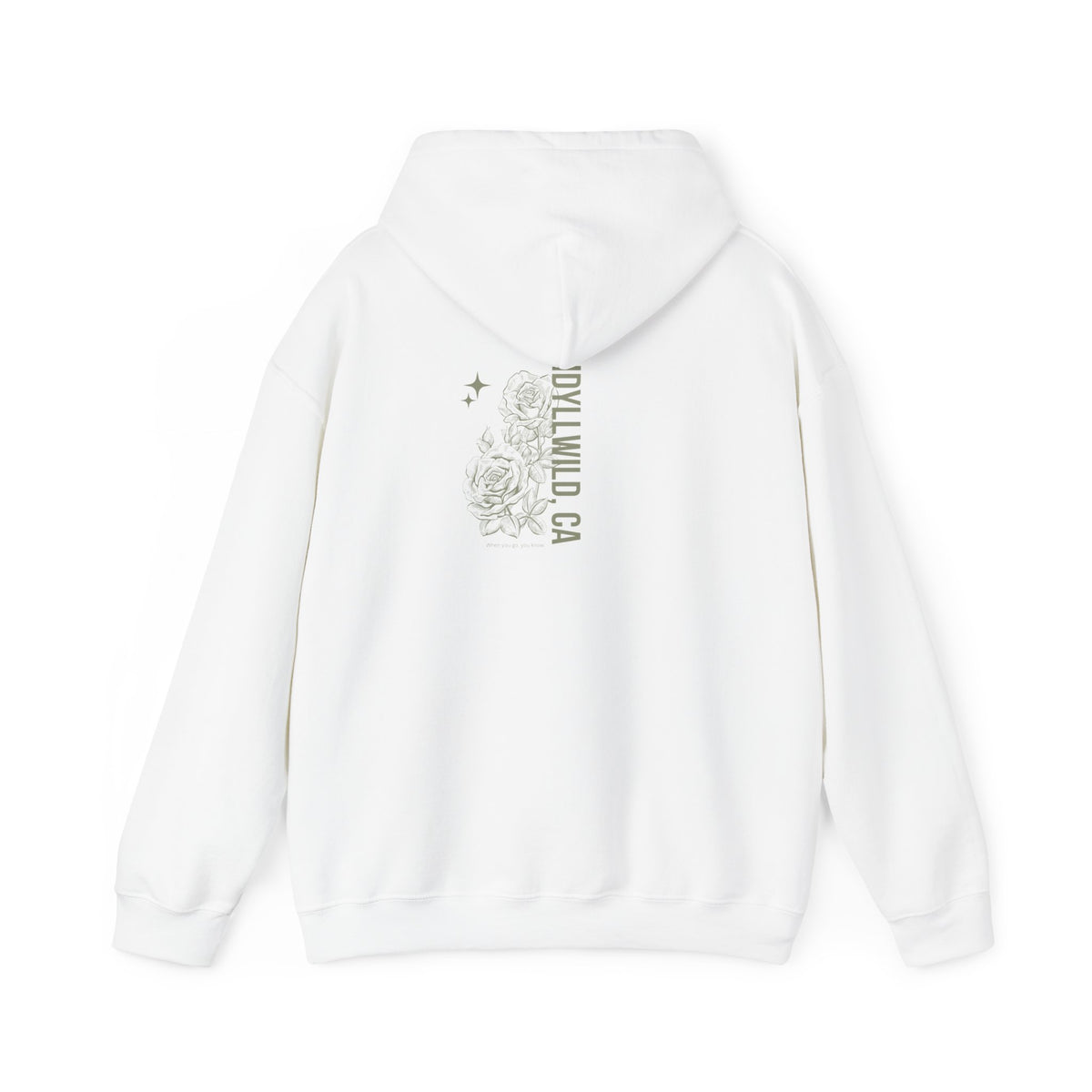 Unisex Heavy Blend™ Hooded Sweatshirt Center FLower