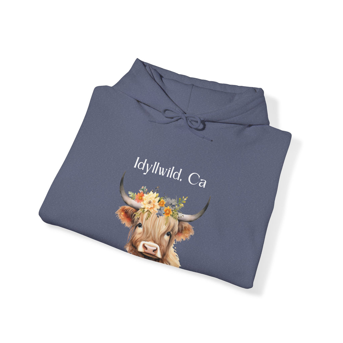 Unisex Heavy Blend™ Hooded Sweatshirt Idyllwild Cow 1