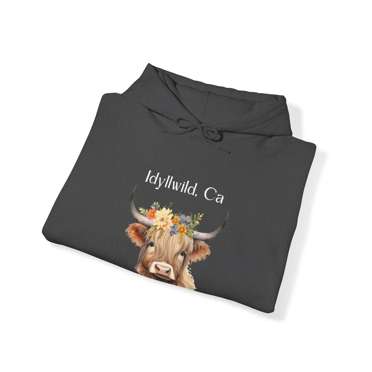 Unisex Heavy Blend™ Hooded Sweatshirt Idyllwild Cow 1