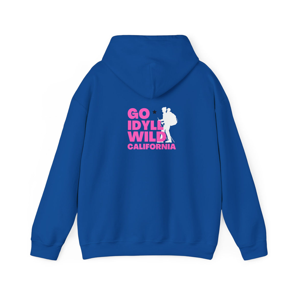 Idyllwild Mom Hiker Pink Text Hoodie