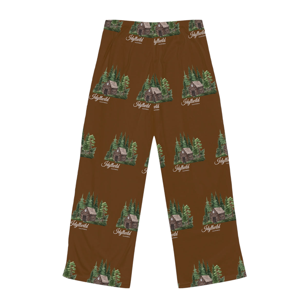 Women's Pajama Pants (AOP) Idyllwild Cabin