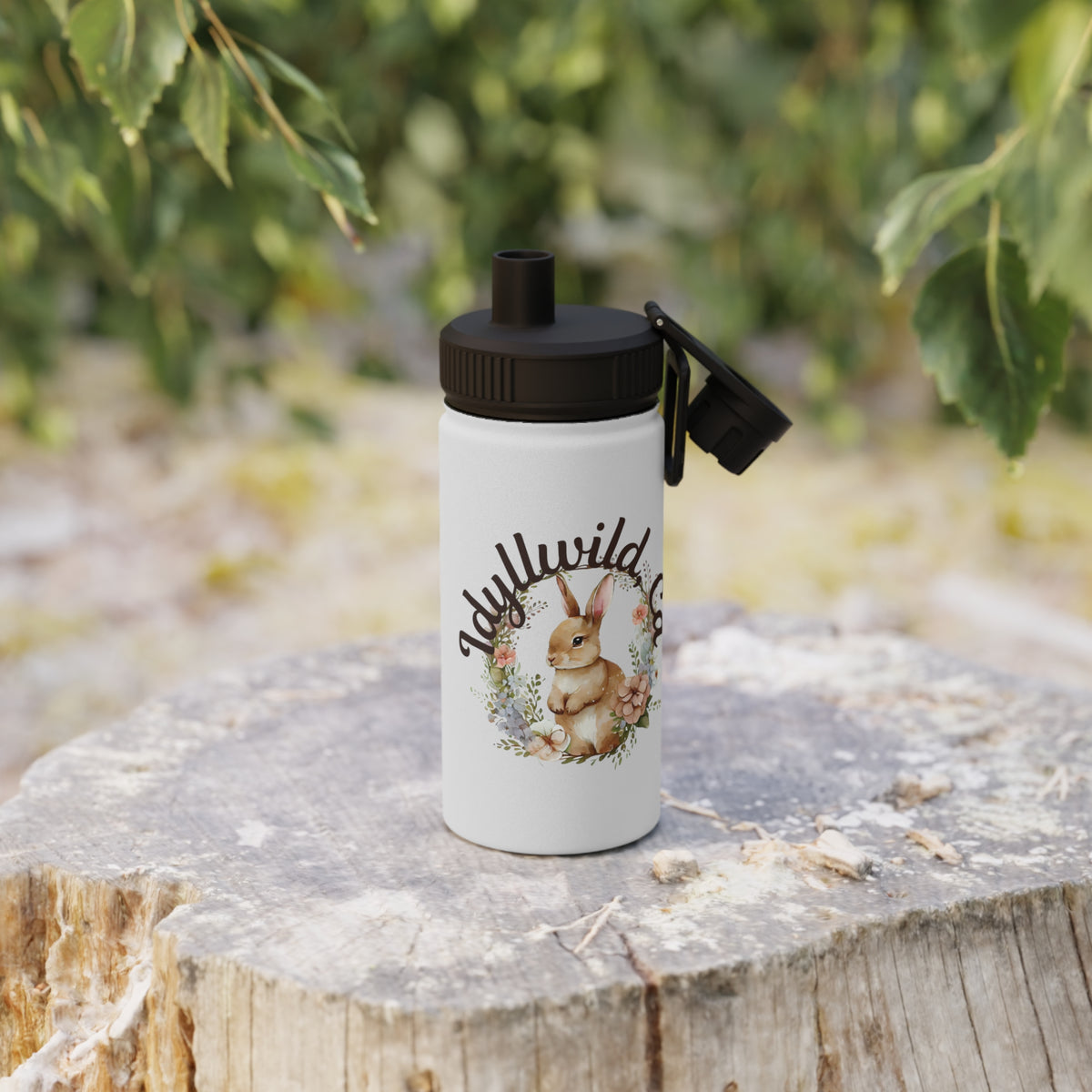 Idyllwild Easter Stainless Steel Water Bottle, Sports Lid