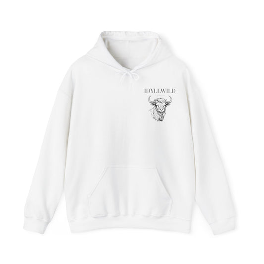 Idyllwild Highlander Cow 4 Hoodie