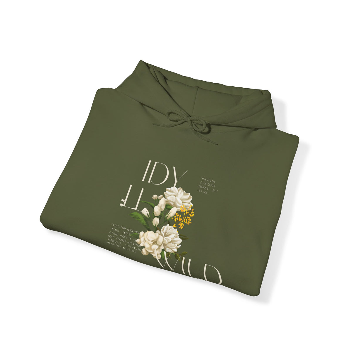 Idyllwild Vintage Cream Rose Hoodie