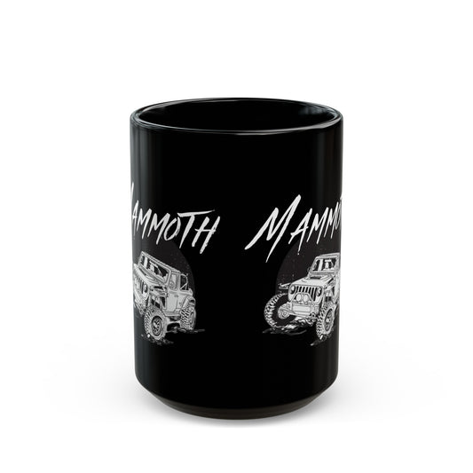 Mammoth Jeep Black Coffee Tea Mug