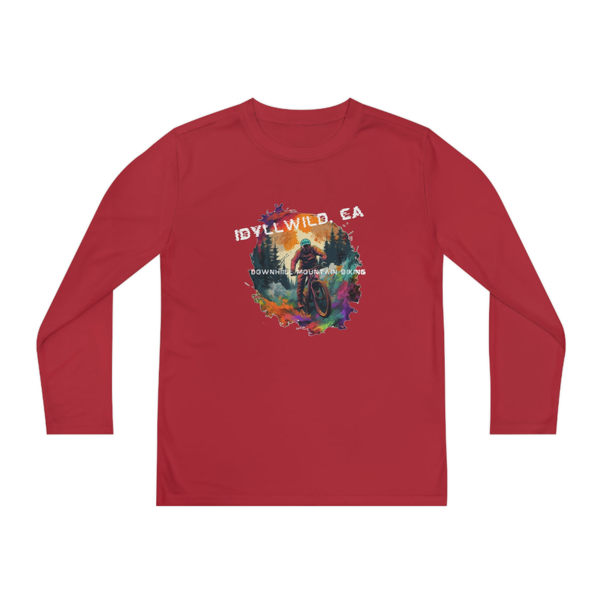 Idyllwild Mountain Biking Youth Long Sleeve Competitor Tee
