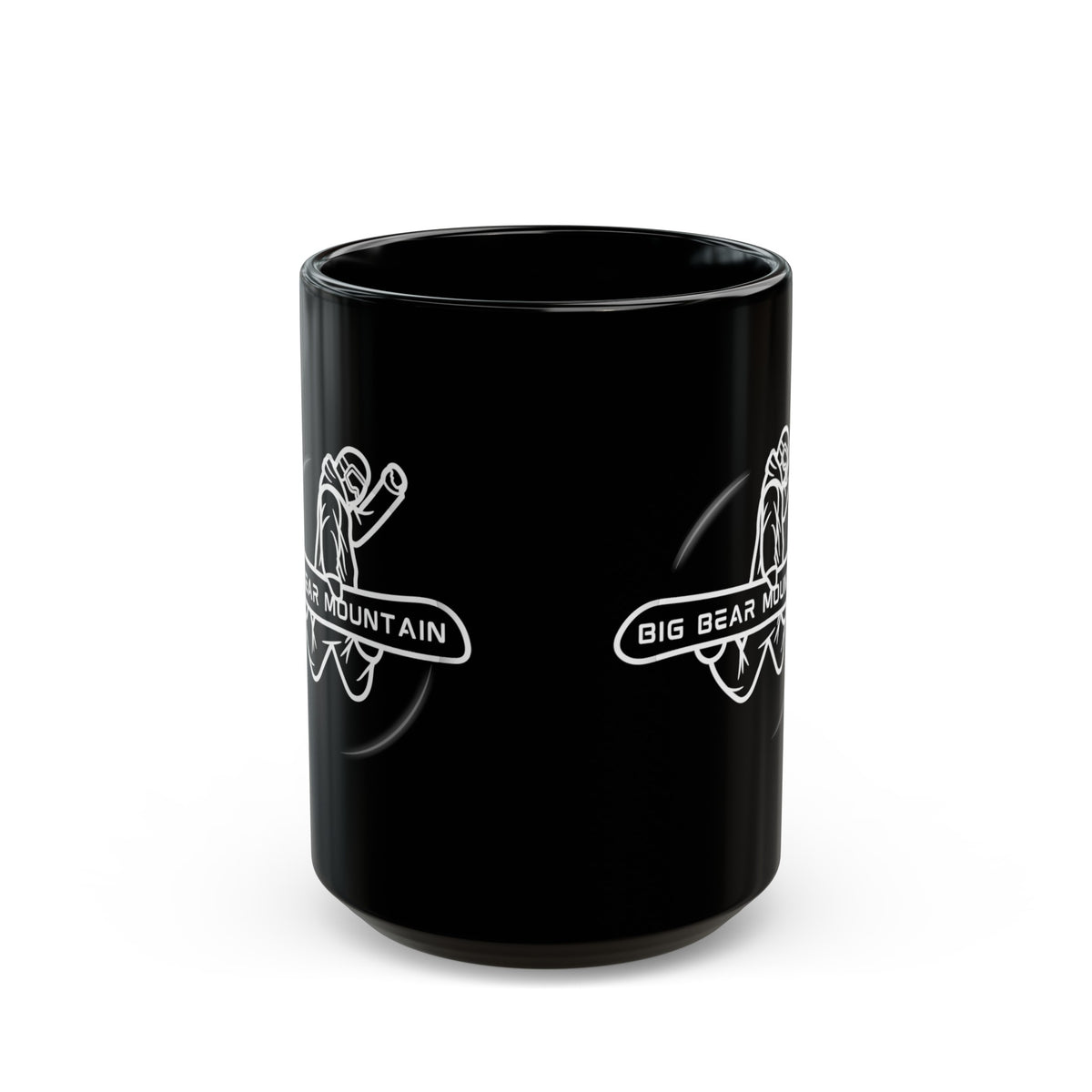 Big Bear Snowboarding Black Coffee Tea Mug