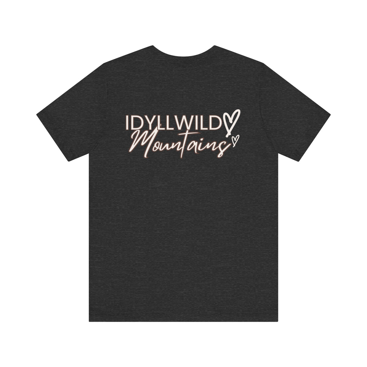 Womens Jersey Short Sleeve Idyllwild Mountains Heart T-shirt