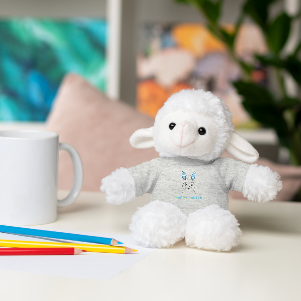 Stuffed Animals with Tee Blue Ears