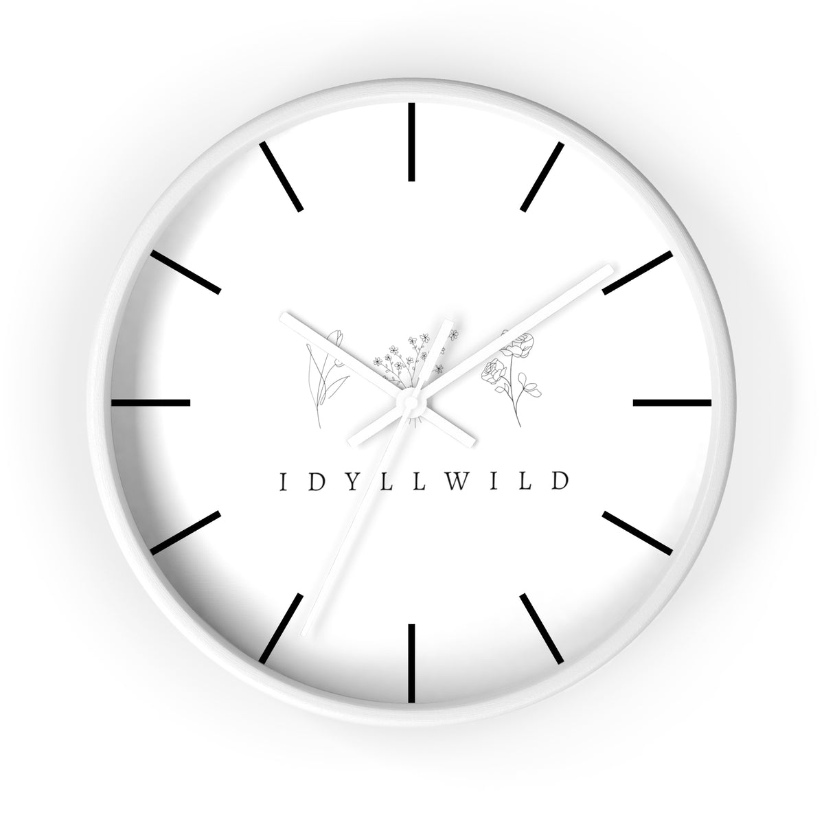 Wall Clock Idyllwild Boho Floral