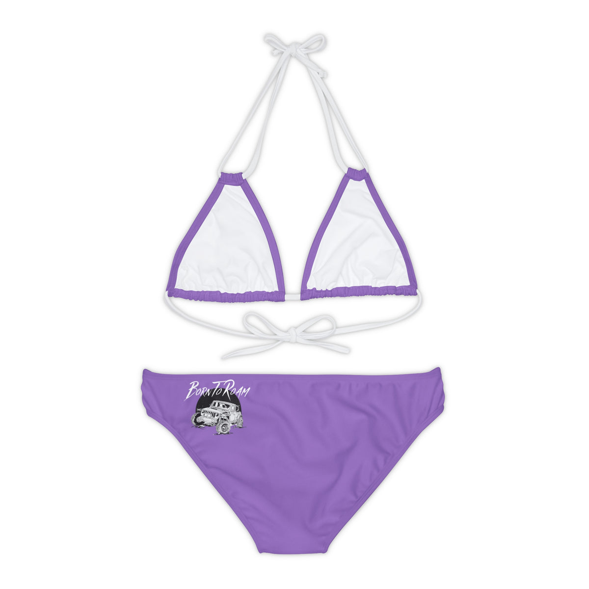 Jeep "Born To Roam" Strappy TPurple Bikini Set