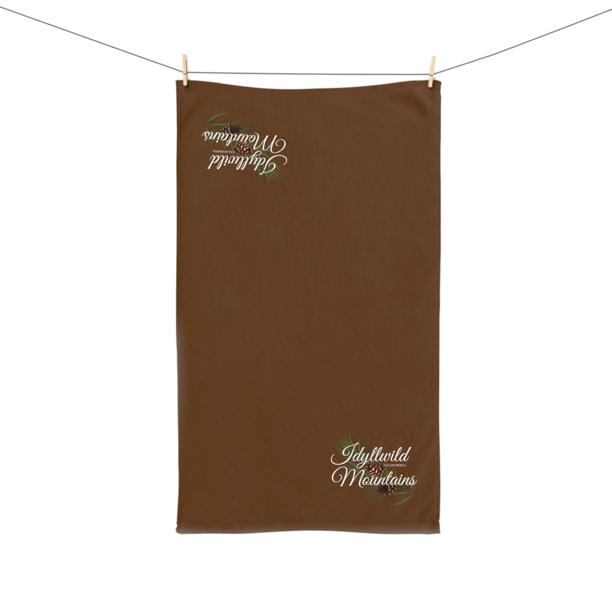 Idyllwild Coneback Brown Hand Towel