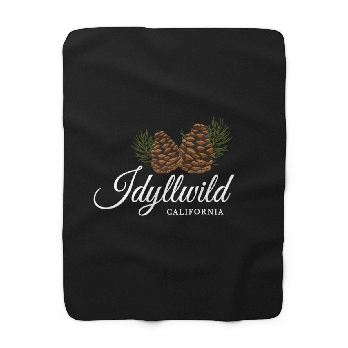Sherpa Fleece Blanket Idyllwild Cone Couple