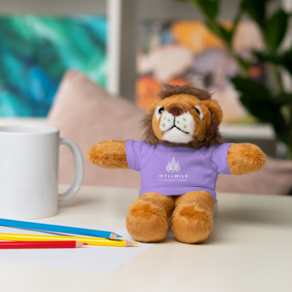Stuffed Animals with Tee Idyllwild Community