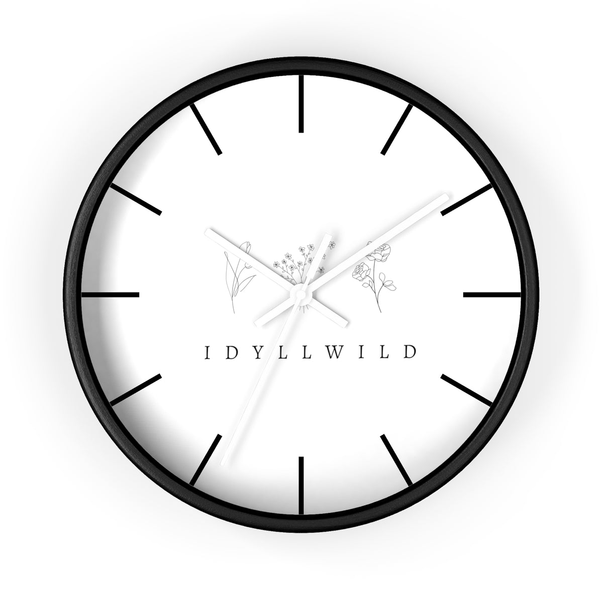 Wall Clock Idyllwild Boho Floral